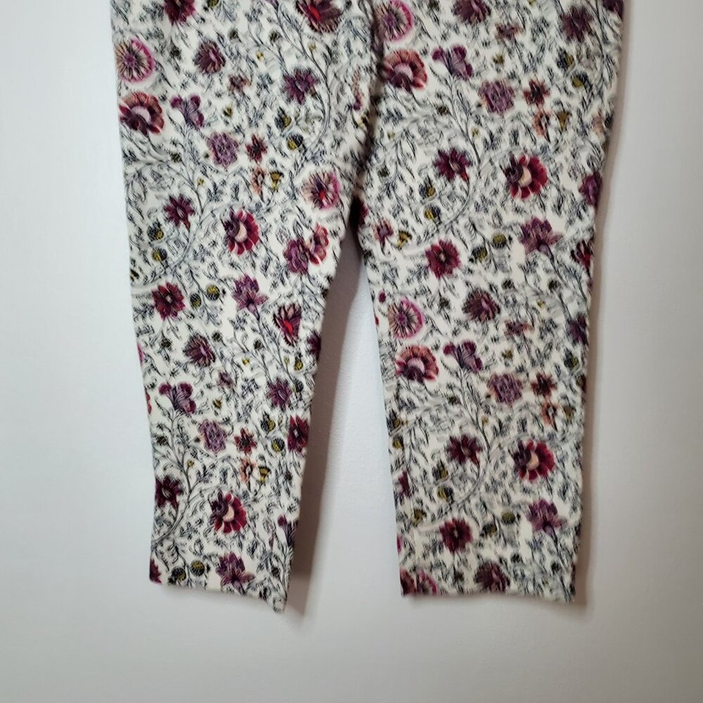 Loft Women's Ankle Pants Size 14 Floral The Riviera Pant - Picture 7 of 11